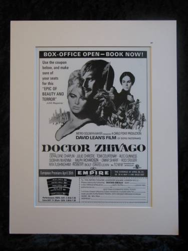 DOCTOR ZHIVAGO original advert 1965