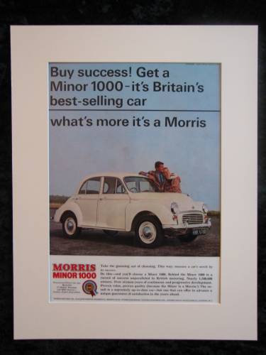 Morris Minor 1000 Original advert 1965 (ref AD127)