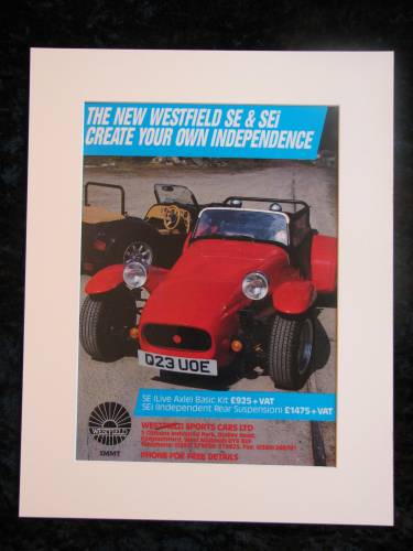 WESTFIELD SPORTS CAR original advert 1988 (ref AD148)