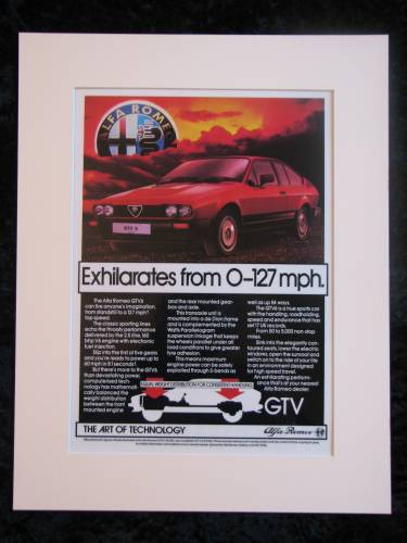 Alfa Romeo GTV6 Original advert 1984 (ref AD151)