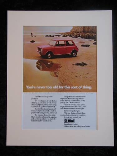 Mini. Original advert 1973 (ref AD159)