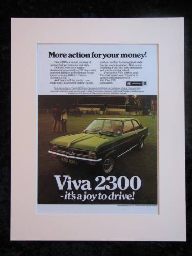 VAUXHALL VIVA 2300 original advert 1973 (ref AD160)