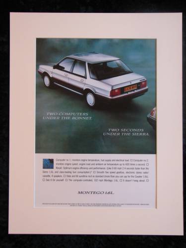 Montego 1.6L original advert 1988 (ref AD169)