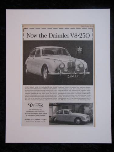 Daimler V8-250 Original advert 1967 (ref AD178)