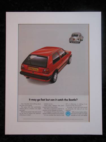 VW GOLF GTI  original advert 1988 (ref AD182)