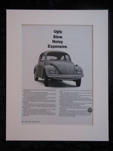 VW BEETLE original advert 1968 (ref AD183)