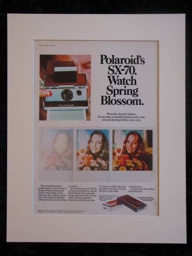 POLAROID SX-70  original advert 1976 (ref AD195)