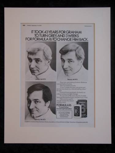 FORMULA 16 HAIR SHAMPOO original advert 1975  (ref AD210)