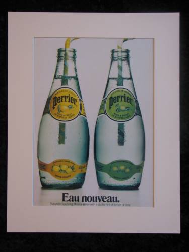 Perrier Water  Original advert 1986 (ref AD211)