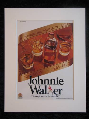 Johnnie Walker  Original advert 1977 (ref AD216)