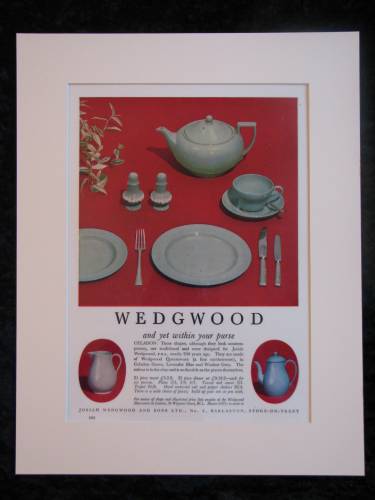 Wedgwood Earthenware. Original advert 1955 (ref AD241)