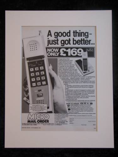 Cordless Phone Original advert 1984 (ref AD245)