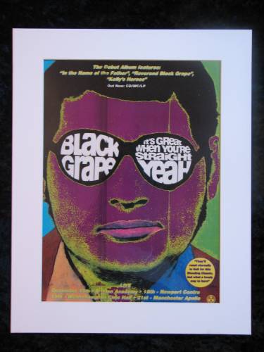 BLACK GRAPE DEBUT ALBUM original advert 1995 (ref AD254)