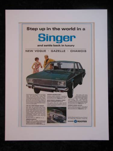 Singer Vogue Original advert 1966 (ref AD263)