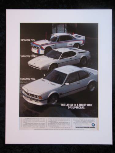 BMW Original advert 1986 (ref AD265)