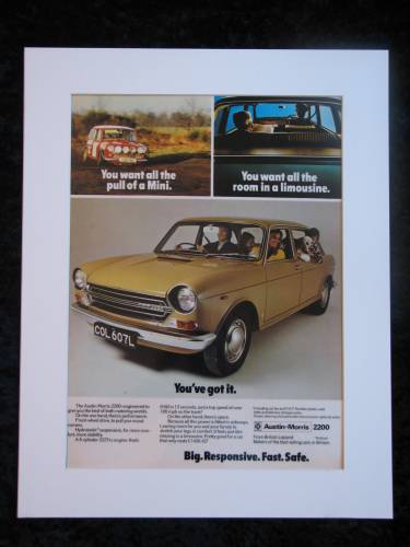 Austin Morris 2200 Original advert 1973 (ref AD270)