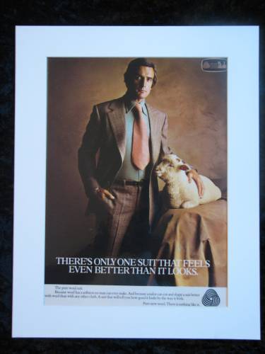 WOOL SUITS  original advert 1975 (ref AD271)