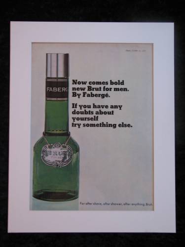BRUT Aftershave original advert 1967 (ref AD276)