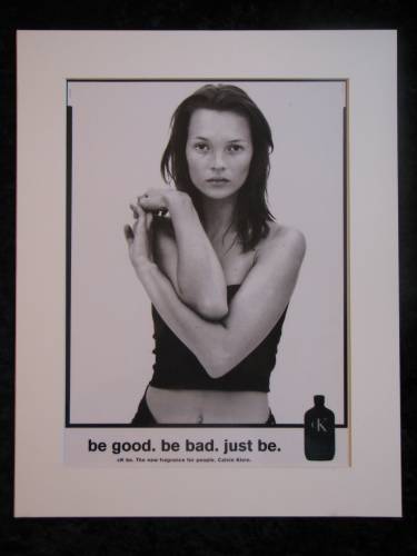CALVIN KLEIN  original advert 1996 with  Kate Moss (ref AD278)