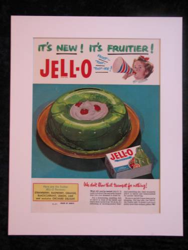 JELL-O  jelly original advert 1955 (ref AD281)