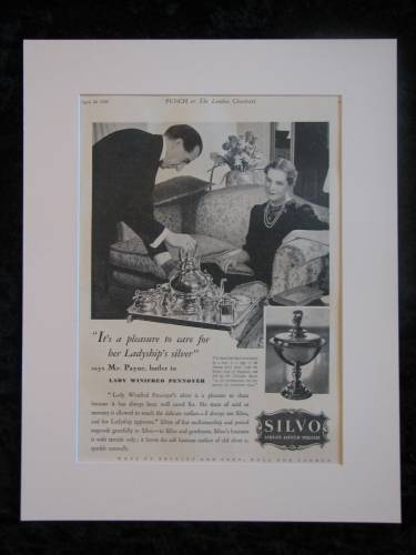 SILVO POLISH original advert 1939  (ref AD302)