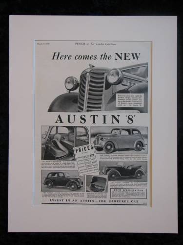 Austin 8 Original advert 1939  (ref AD318)