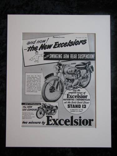 Excelsior 125 Condor original advert 1953 (ref AD335)
