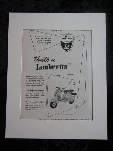 Lambretta original advert 1953 (ref AD360)
