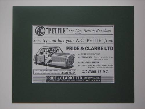 AC Petite  original advert 1953 (ref AD376)