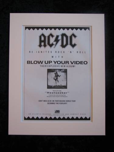 AC DC -Blow up your video, original advert 1988 (ref AD380)