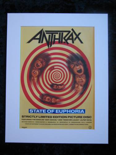 Anthrax State of Euphoria original advert 1989 (ref AD381)