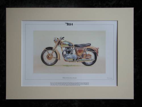 BSA A10 Golden Flash  Mounted print  Ltd Edition (ref PR3)