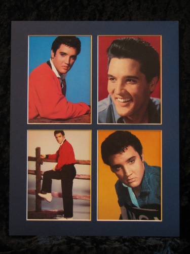 Elvis Presley, 4 Image mounted picture set.