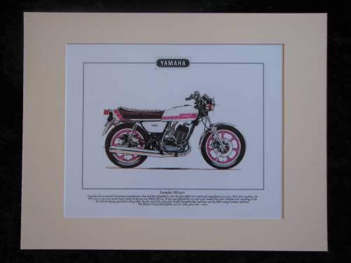 Yamaha RD400  Mounted print