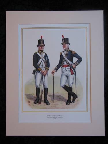 The Royal Military Artificers c1792  Mounted print (ref PR410)