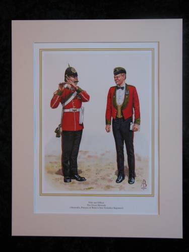 The Green Howards  Mounted print (ref PR411)