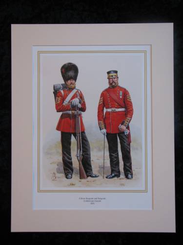 Coldstream Guards 1856  Mounted print (ref PR417)