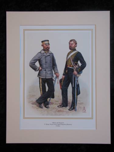 Kings Royal Irish Light Dragoons, Crimea  Mounted print (ref PR421)