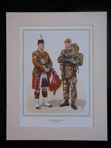 Scots Guards  Mounted print (ref PR422)