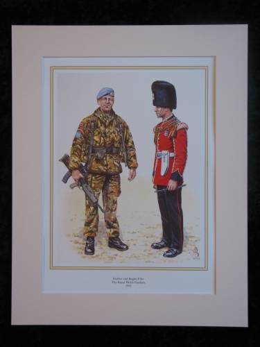 The Royal Welsh Fusiliers 1995. Mounted print (ref PR424)