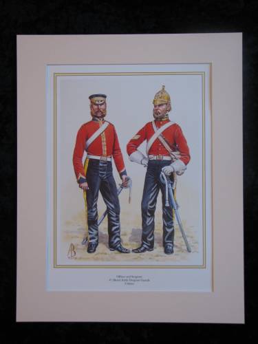 Royal Irish Dragoon Guards Crimea  Mounted print (ref PR425)