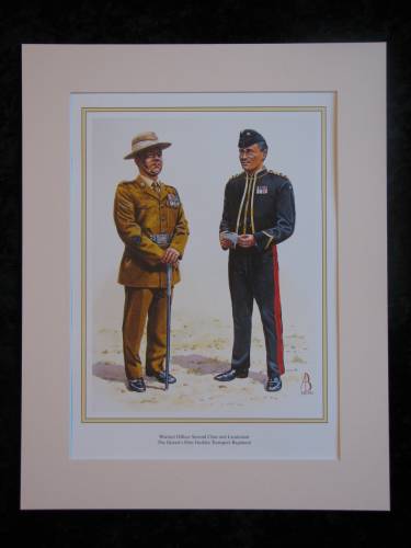 Gurkha Transport Regiment  Mounted print (ref PR426)