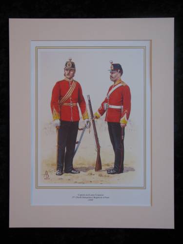 North Hampshire (37th) Regiment of Foot, c1869  Mounted print (ref PR428)