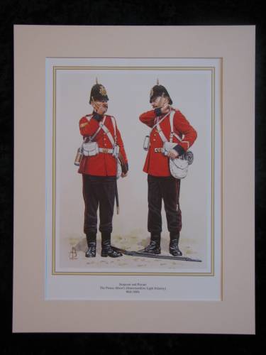 The Prince Albert`s (Somersetshire Light Infantry) Mid-1880s  Mounted print (ref PR430)